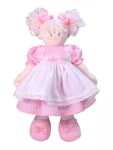 Bonnie 41cm Rag Doll Pink Designed by Kate Finn